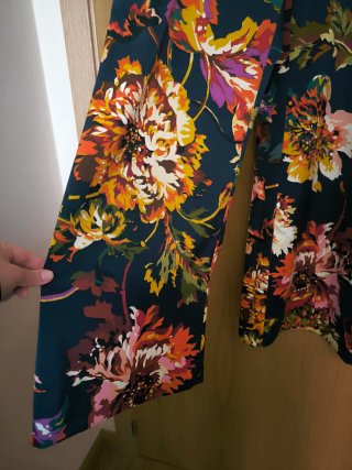 Conjunto Blusa Amarilla y Pantalón Estampado