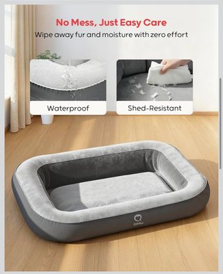 Cama Inflable Perros 120x84cm con Bomba y Bolsa