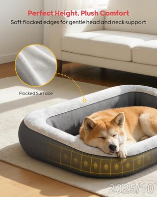 QPAU Cama Inflable Perros 120x84cm + Bomba y Bolsa