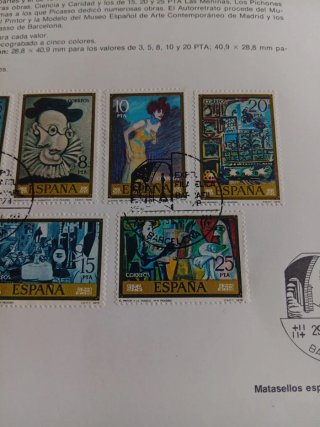 Lote Sellos España Barnafil 78. Cuadros de Picasso