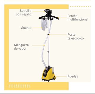 Plancha de vapor vertical profesional