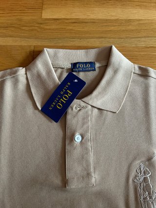Polo Ralph Lauren Talla M Beige Nuevo