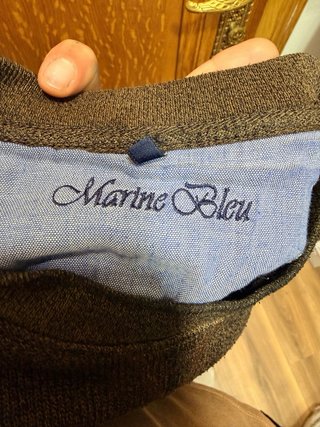 Jersey Marine Bleu Hombre Verde Oliva