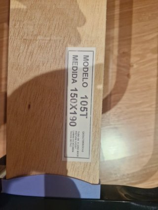 Somier de láminas metálico y madera