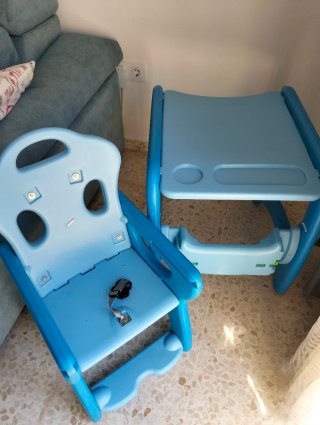 Trona evolutiva bebé azul