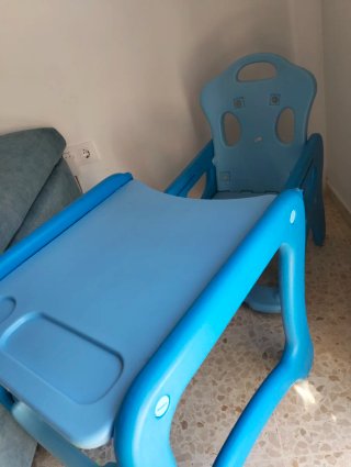 Trona evolutiva bebé azul