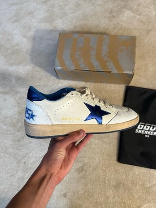 Sapatilhas Golden Goose Ballstar Brancas/Azuis