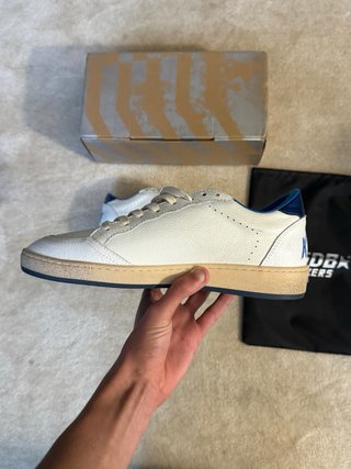 Sapatilhas Golden Goose Ballstar Brancas/Azuis