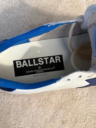 Sapatilhas Golden Goose Ballstar Brancas/Azuis