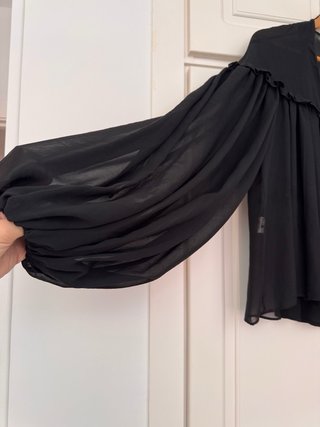 Blusa negra Mango manga larga