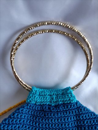 Borsa uncinetto cotone multicolore