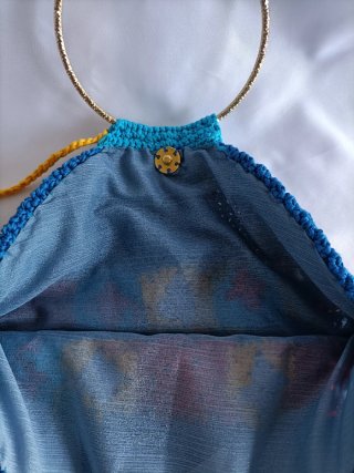 Borsa uncinetto cotone multicolore