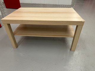 Mesa de centro IKEA madera clara