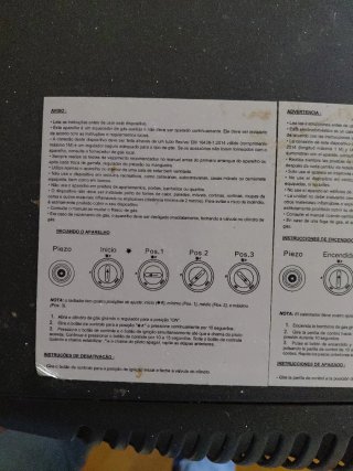 Estufa de gas Greengar gris