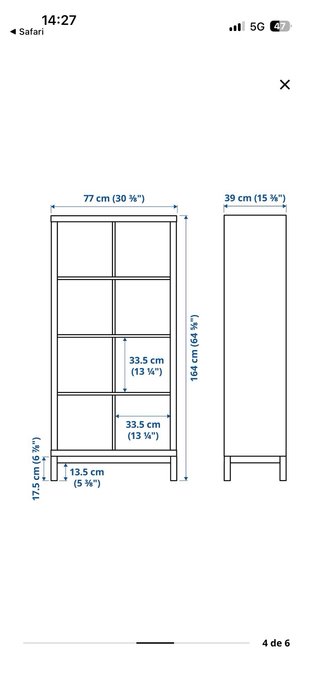 Soporte inferior Kallax Ikea blanco