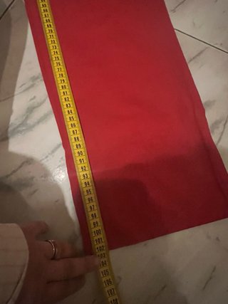 Jeans vintage rossi taglia 50