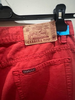 Jeans vintage rossi taglia 50