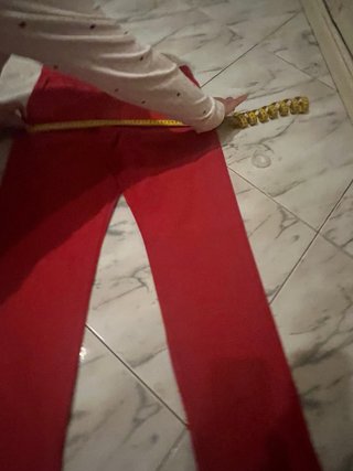 Jeans vintage rossi taglia 50