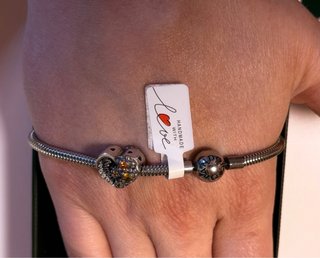Pulsera handmade Pandora Charm Plata 925 Nueva