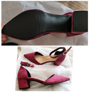 Zapatos sin estrenar, color burdeos, talla 39