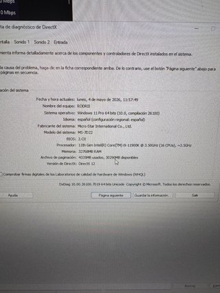 PC Gaming i9 11900k RTX 5060 32Gb RAM
