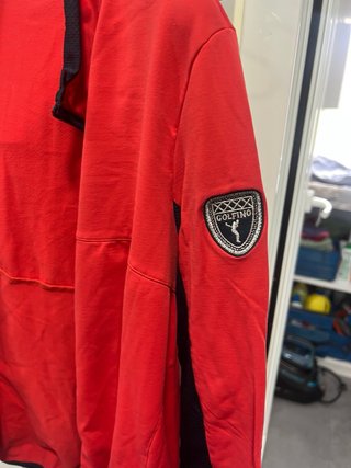 Chaqueta polar GOLFINO roja y negra
