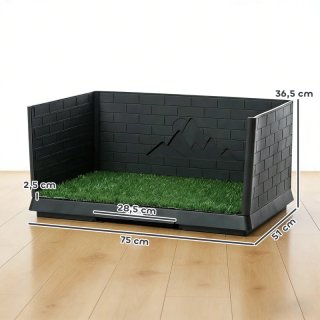 Wc per cani con erba artificiale