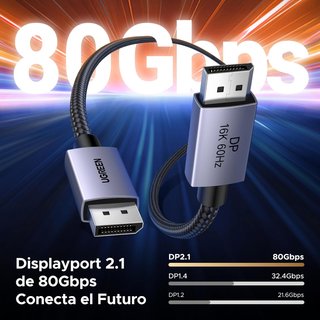 UGREEN Cable DisplayPort alta velocidad 16K