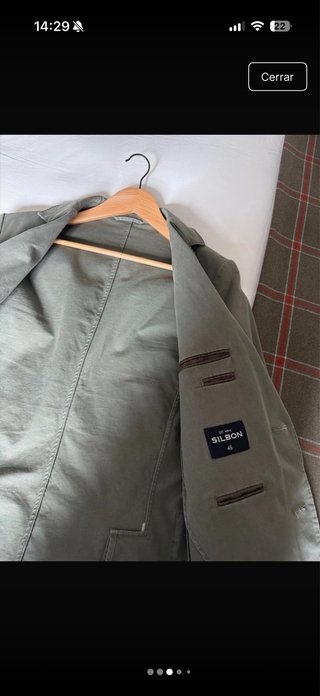 Americana SILBON verde khaki Talla 46