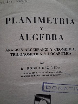 Planimetría y Álgebra