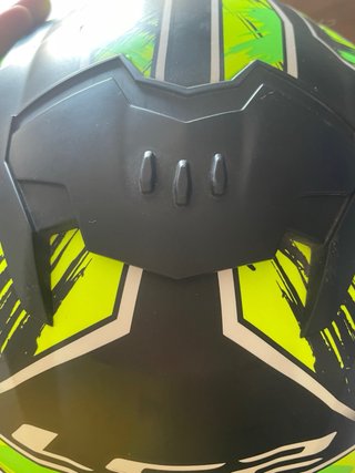 Casco Moto LS2 Negro y Verde Talla xl