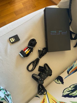 Consola PS2 Negra con Mando y Tarjeta