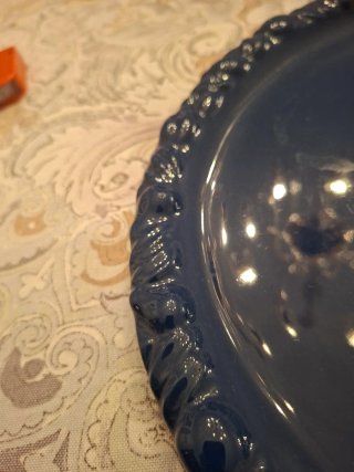Vassoio in ceramica blu Mamaro