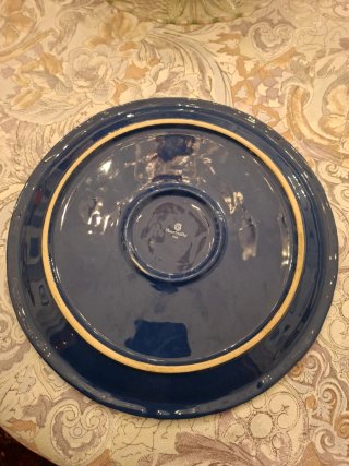 Vassoio in ceramica blu Mamaro