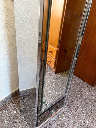 Armario vintage espejo cristal y metal