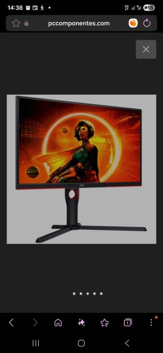 Monitor AOC 25 240hz en perfectas condiciones
