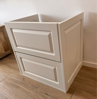 Mueble lavabo con cajones blanco ikea 60x48x63.