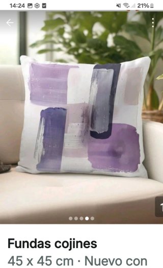 Fundas cojín terciopelo morado