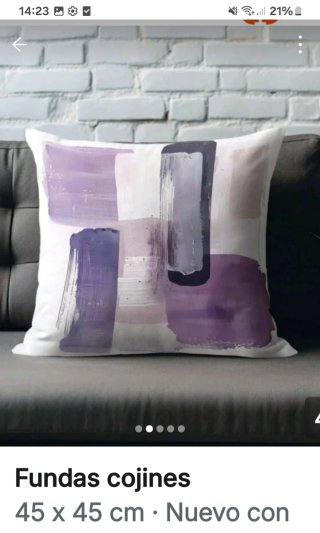 Fundas cojín terciopelo morado