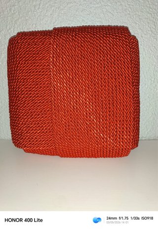 Rollo Cordón Rayón Naranja 170 Unidades