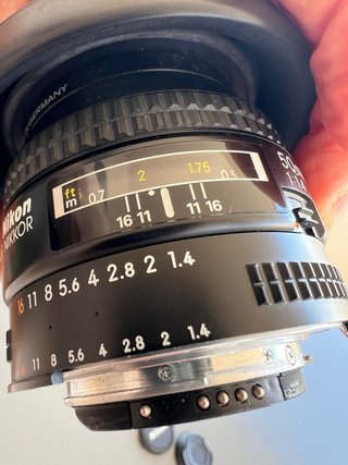 Nikon AF Nikkor 50mm f/1.4 D + Filtro B+W