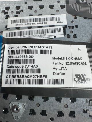 Tastiera italiana originale per HP Pavilion 250 G3