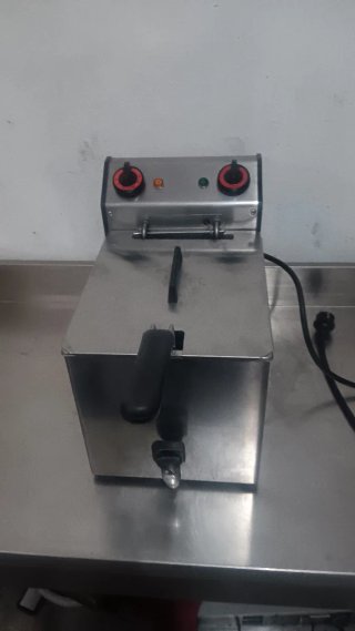 Freidora industrial 8L acero inoxidable