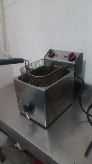 Freidora industrial 8L acero inoxidable