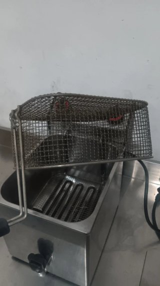 Freidora industrial 8L acero inoxidable