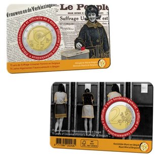 Coincard 2 euro Belgica 2023 - Sufragio
