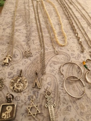 Collar de plata con osito Tous todo plata
