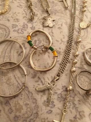 Collar de plata con osito Tous todo plata