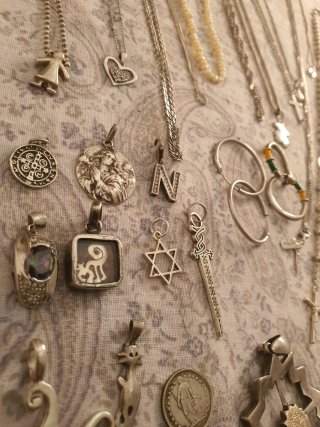 Collar de plata con osito Tous todo plata