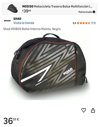 SHAD SH48.  Con soporte, Honda 2 cascos.
